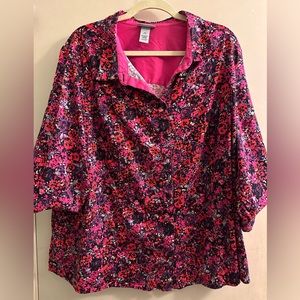 Catherine’s Y2K Plus Size Floral Blouse, 2x
